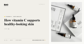 BAO Laboratory How Vitamin C Supports Healthy-Looking Skin