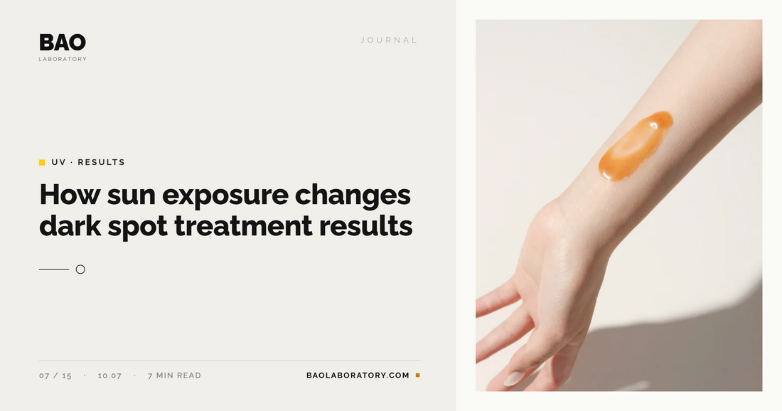 How Sun Exposure Changes Dark Spot Treatment Results