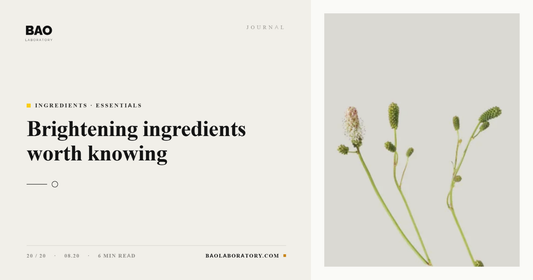 BAO Laboratory Brightening Ingredients Worth Knowing