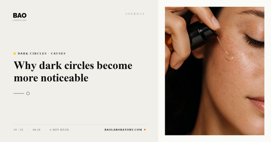 BAO Laboratory Why Dark Circles Become More Noticeable