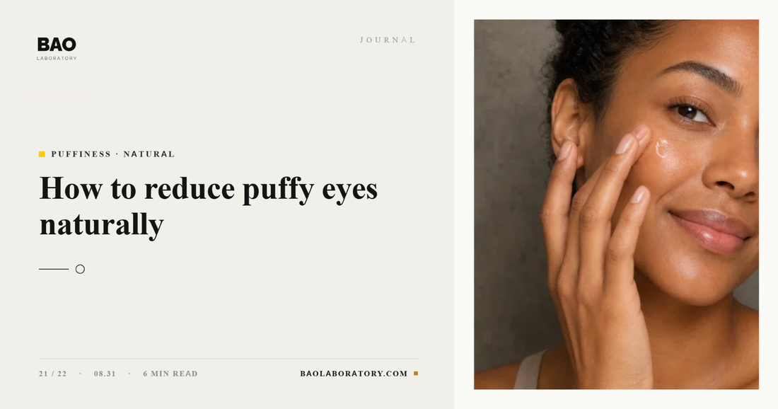 BAO Laboratory How to Reduce Puffy Eyes Naturally