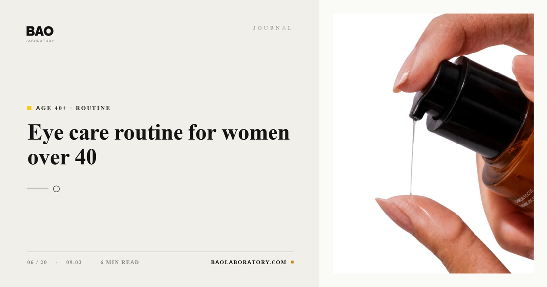 Eye Care Routine for Women Over 40