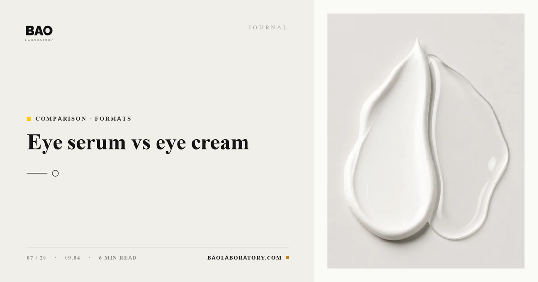 Eye Serum vs Eye Cream