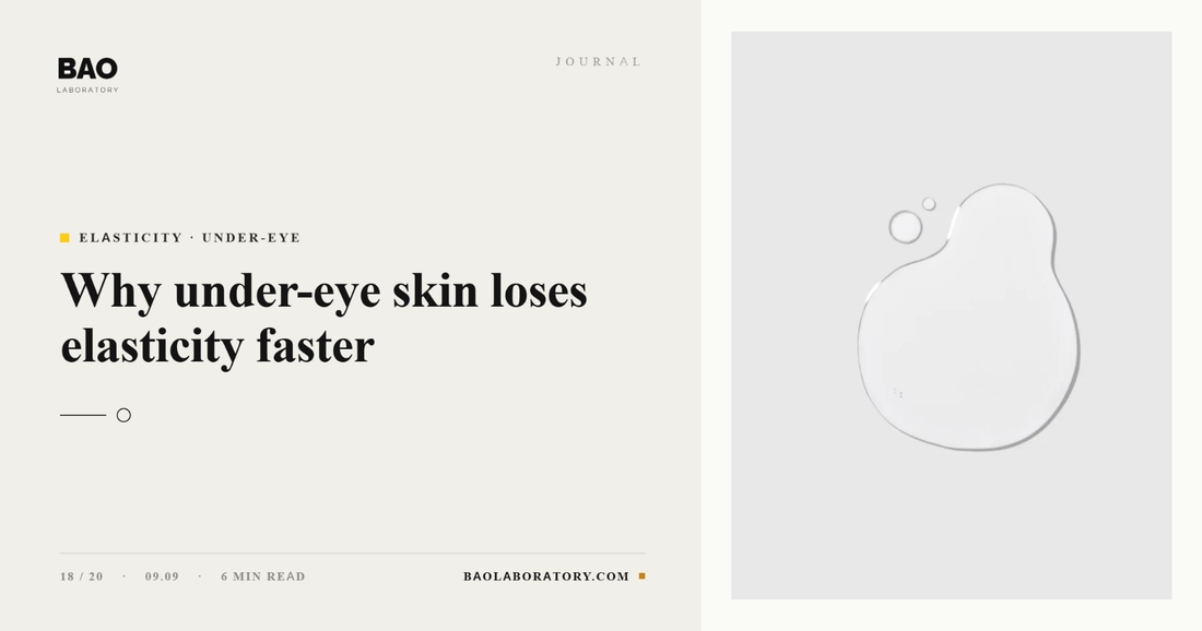 Why Under-Eye Skin Loses Elasticity Faster