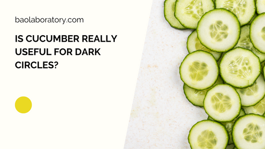 Is cucumber really useful for dark circles?
