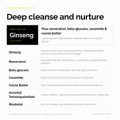 Ambrosia Deep Nurturing Ginseng Cleansing Balm