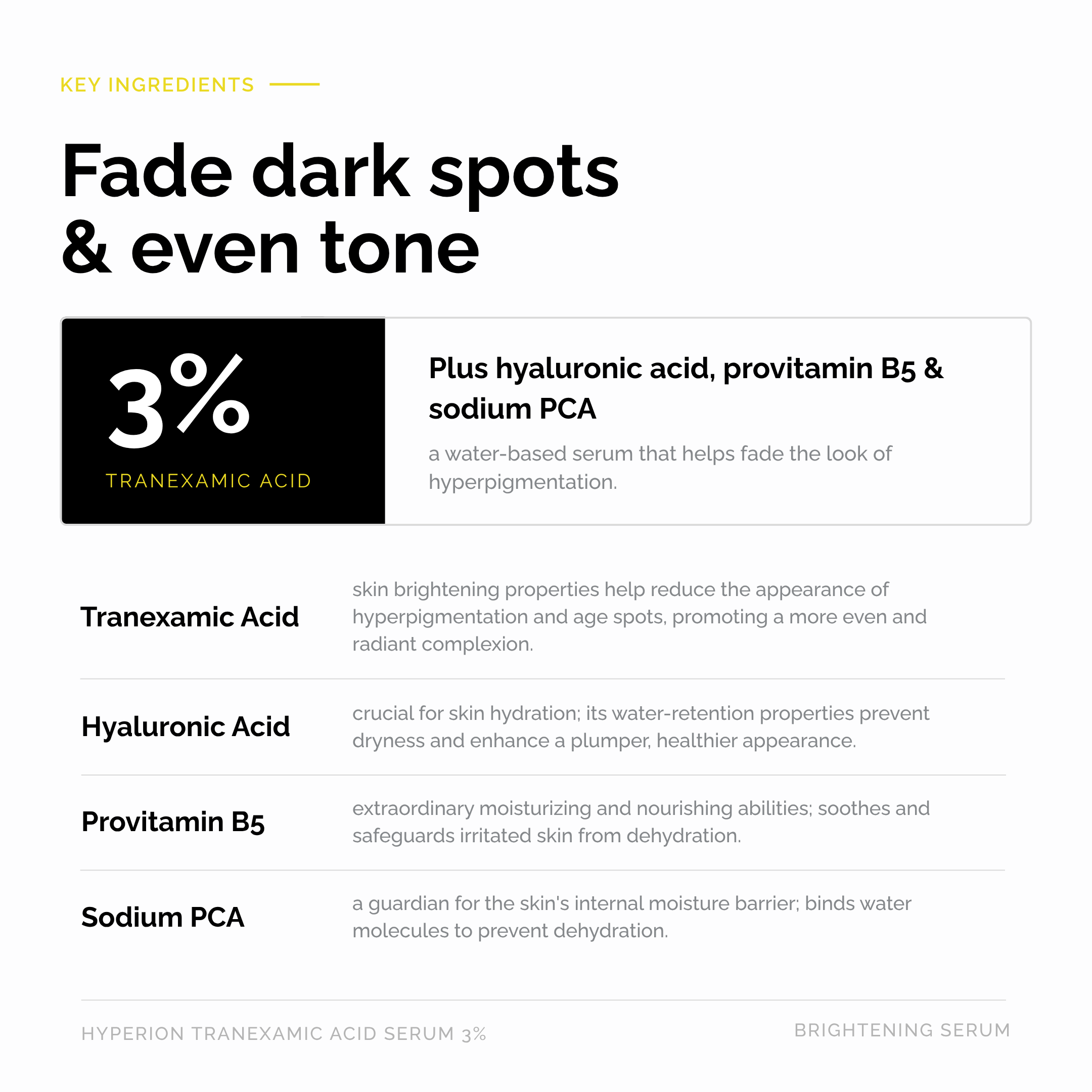 Hyperion Tranexamic Acid Serum 3%