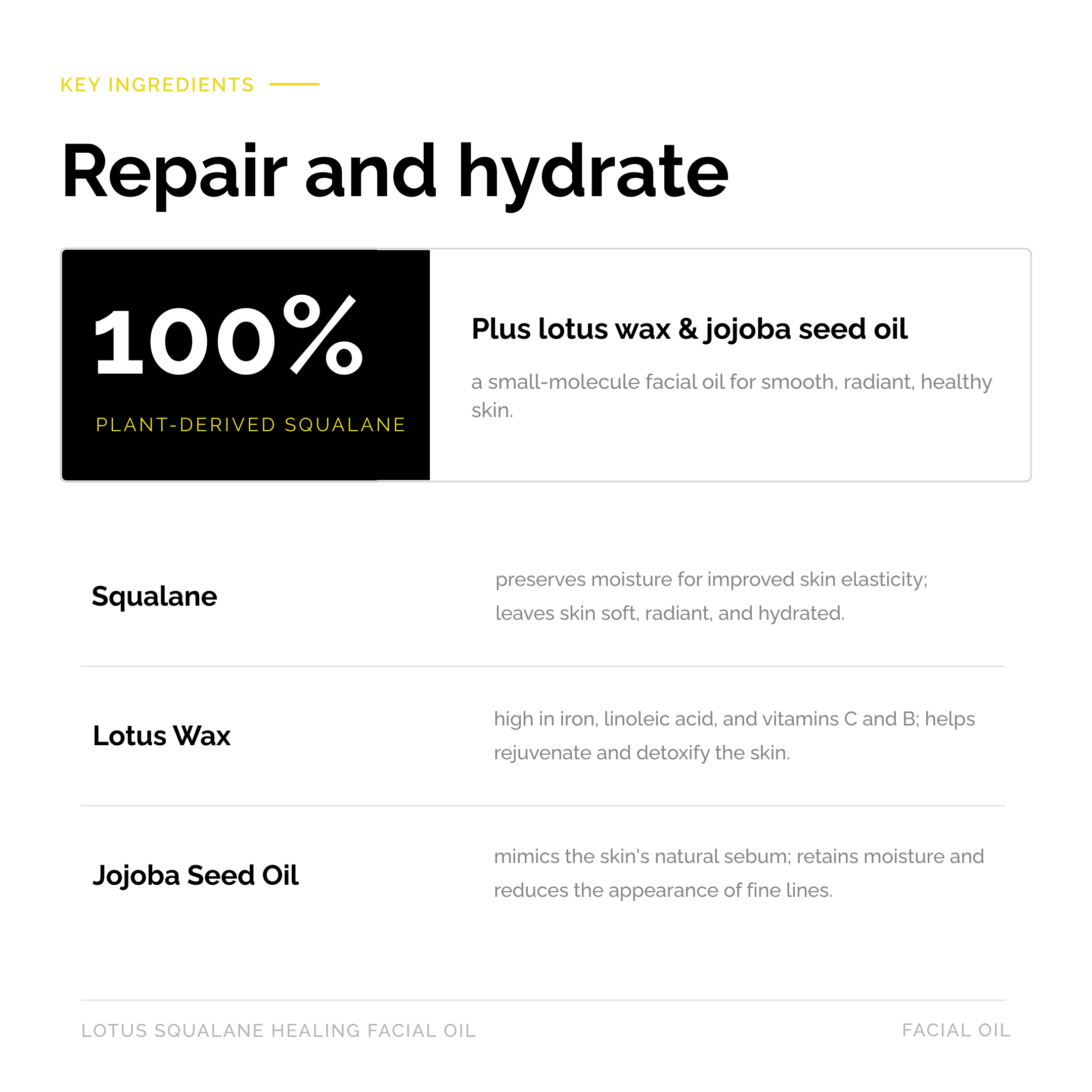 Lotus Squalane Healing Facial Oil